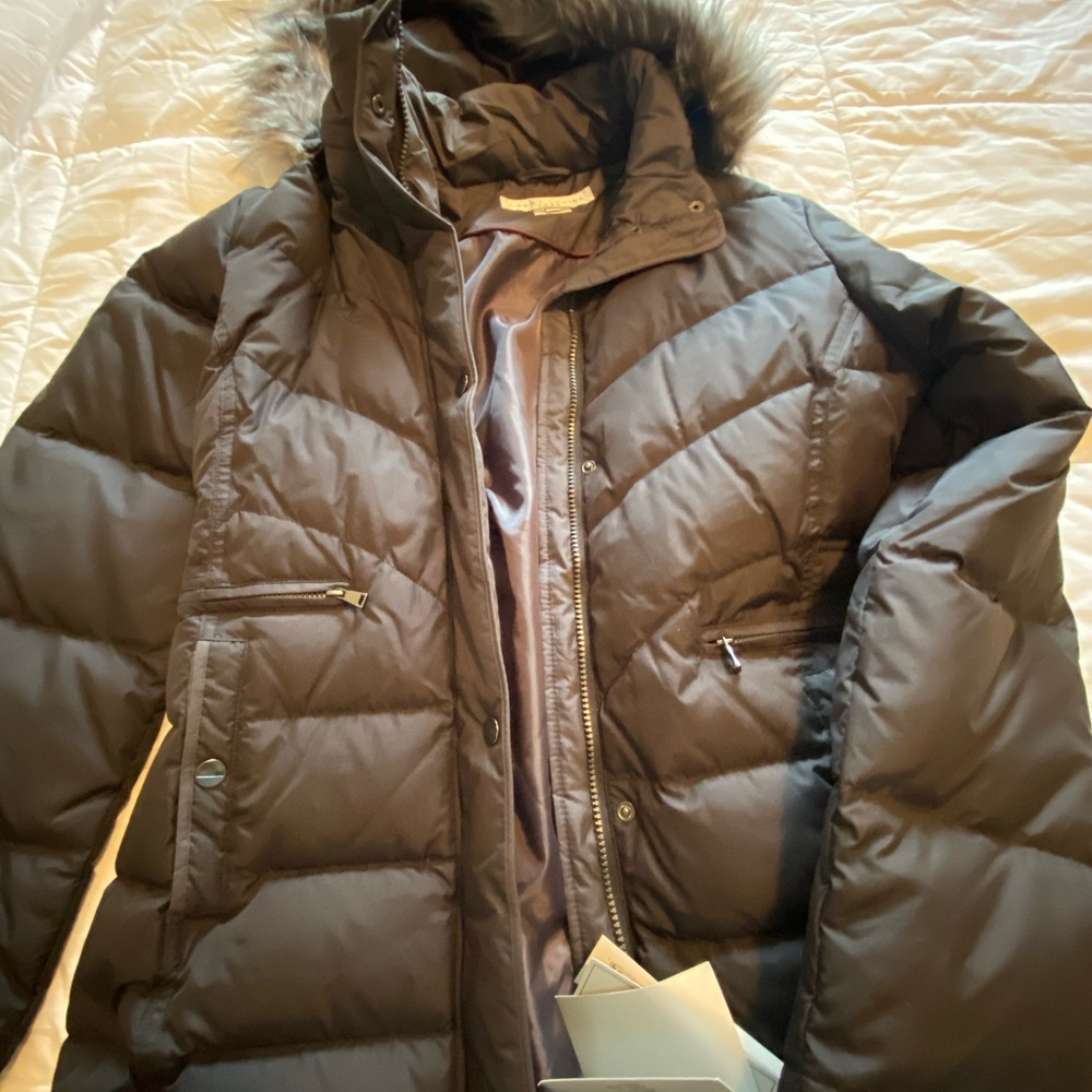 Black puffer jacket